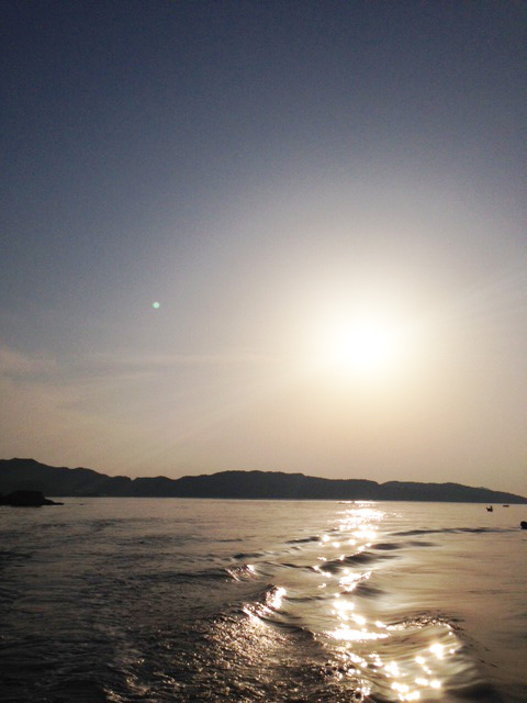 Sun set of Seto Inland Sea