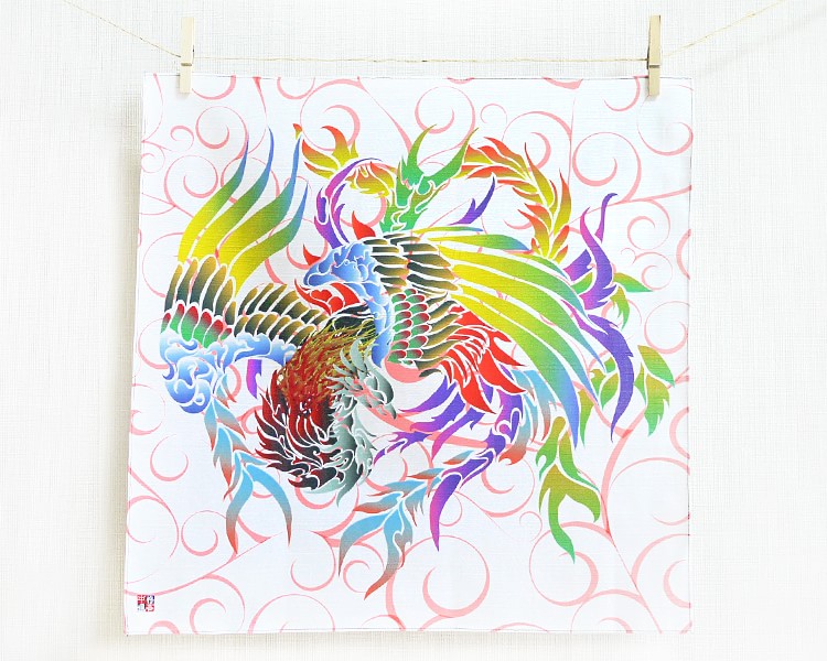 Phoenix with arabesque -Houou- (S) Furoshiki