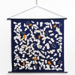 Tapestry Gourd Navy -Hyoutan- (M) Furoshiki