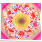 30% OFF! Tapestry Pink flower basket -Hanakago- (S) Furoshiki