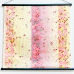 Tapestry Pink Snow cherry blossom -Sakura chirashi- Purple (S) Furoshiki
