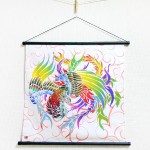 Tapestry Phoenix with arabesque -Houou- (S) Furoshiki