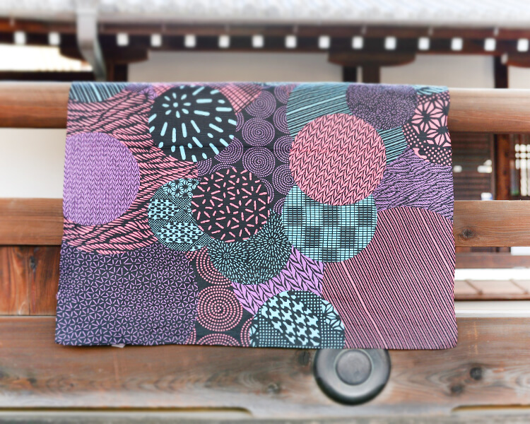 Edo geometric Purple (M) Furoshiki
