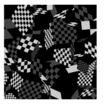 Checkered box (L) Furoshiki