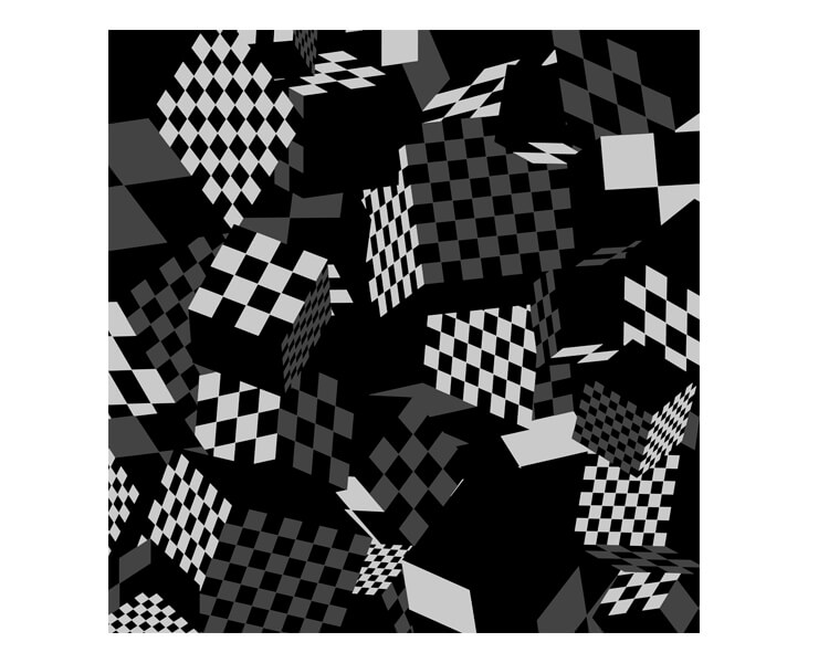 Checkered box (L) Furoshiki